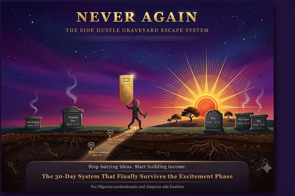 Never Again — The Side Hustle Graveyard Escape System